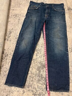 Boss Men's Straight-Leg Indigo Jeans